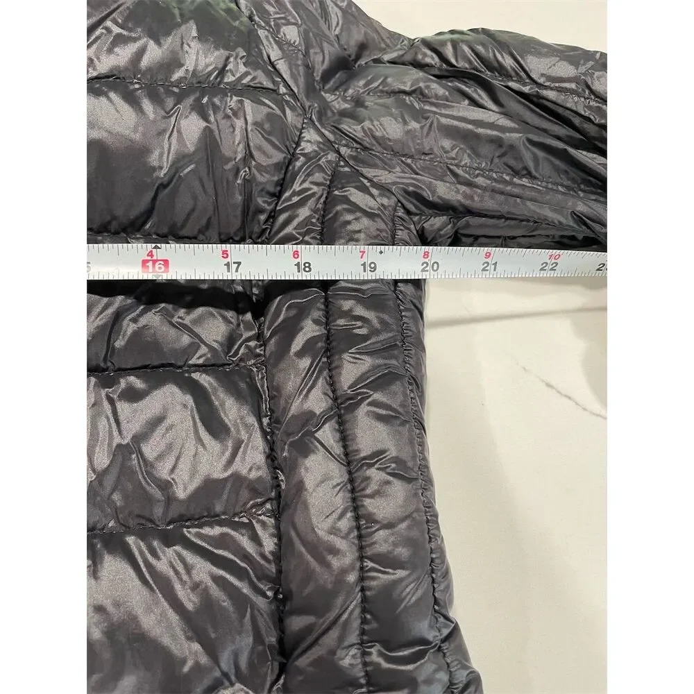 Michael Kors‎ Women's M Black Quilted Hooded Down Puffer Jacket Winter